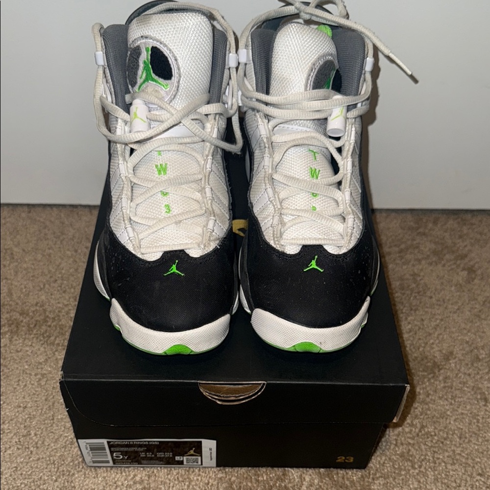 Kids Jordan Black and White Sneakers
